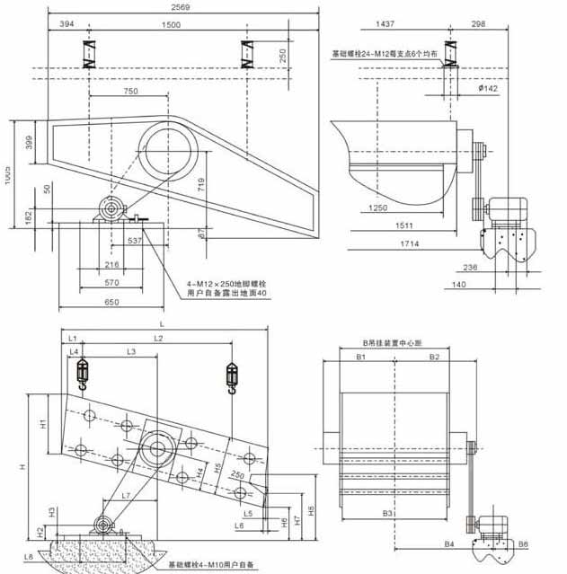 SZZ系列自定義中心振動篩結構圖